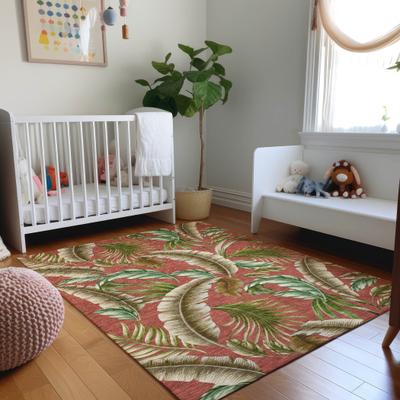 Addison Rugs Premium Washable Super Soft Tropical Palms Mayfield Rug