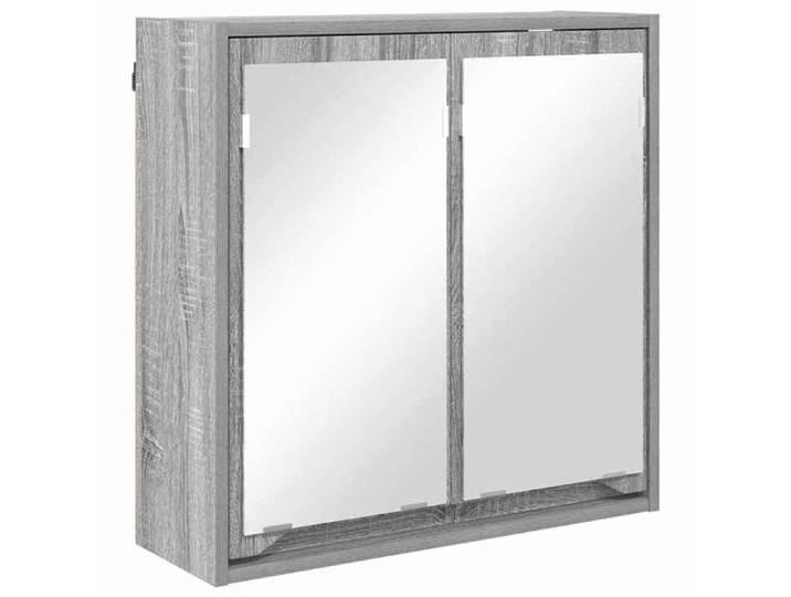 NOUVEAU Armoire murale - Cabinet Miroir de Salle de Bain - Sonoma gris - 60x20x60cm 32517