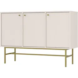 KOMMODE TORINO 125/86/41 cm mit 3 Türen Beige