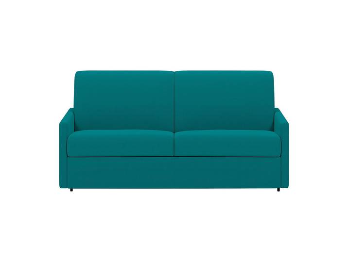 Vente-Unique Schlafsofa - 3 Personen - stoff - türkisblau Calife, Türkis, Kunststoff, 176x85x223 cm, Babymöbel & Kindermöbel, Kinderzimmer & Jugendzimmer, Schlafsofas