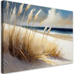 LEINWANDBILD Strand Seedünen Landschaft 90x60cm