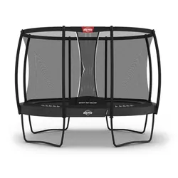 BERG Trampolin Grand Champion Regular 350 Grey mit AirFlow Pro inkl. Sicherheitsnetz Deluxe