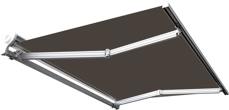 SUNNY INCH ® Store banne manuel Demi coffre pour terrasse - Taupe