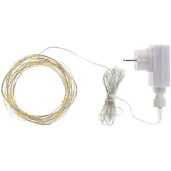 LED-Lichterkette Knirke Sirius klar / silberfarben transparent