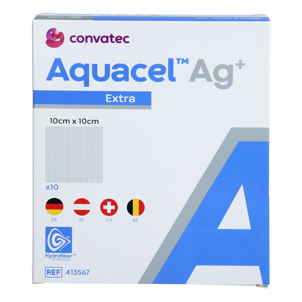 Acti Medi GmbH Aquacel Ag+ Extra 10x10 cm Kompressen 16594987