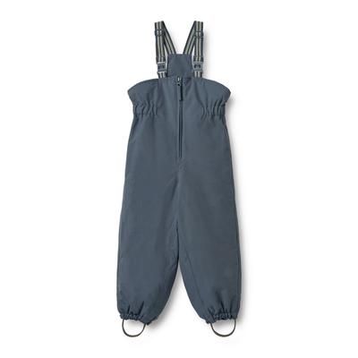 Skihose WHEAT "Ski Pants Sal", Jungen, Gr. 116, N-Gr, blau (graublau), Web, Obermaterial: 100% Nylon, unifarben, normal lang, Hosen Skihose, Kunstfaser, wasserdicht, atmungsaktiv und leicht wattiert