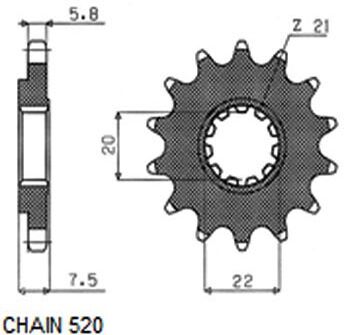 SUNSTAR 312-12 Chain Sprocket