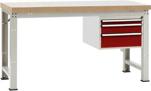 Manuflex WP5414.3003 Werkbank Rubin-Rot