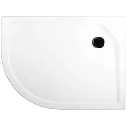 Schulte Duschwanne Rund EF Flat Acryl Asymmetrisch 550 - Duschwanne
