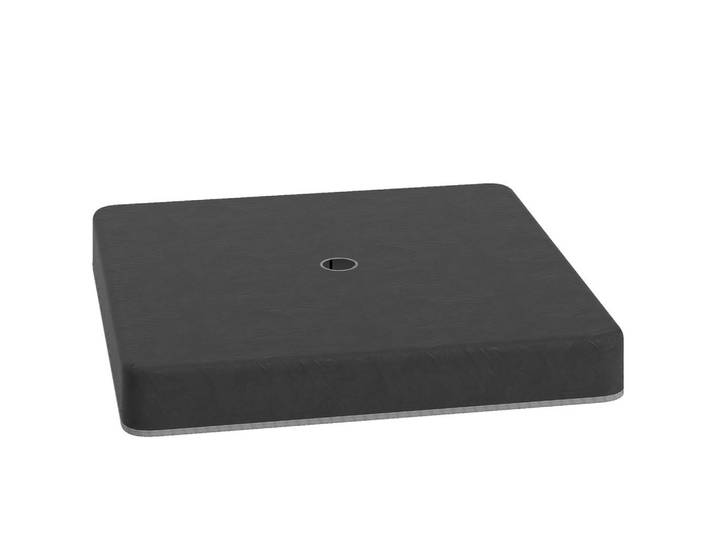ComfortXL Basisgewichte De-05509 Wasserdicht, befüllbar Schwarz, Kunststoff, 89x89 cm, Sonnenschutz, Sonnenschirmständer