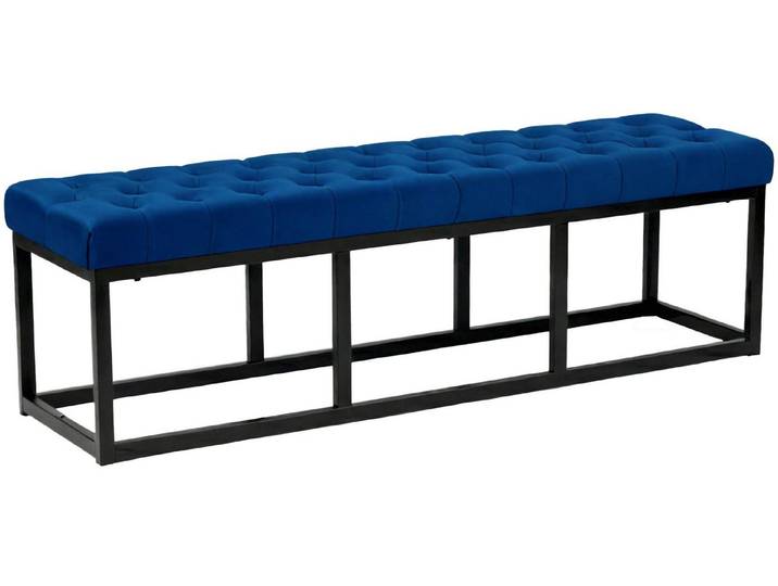 furnicato Sitzbank Polson 150x37x42 cm blau (1-St)