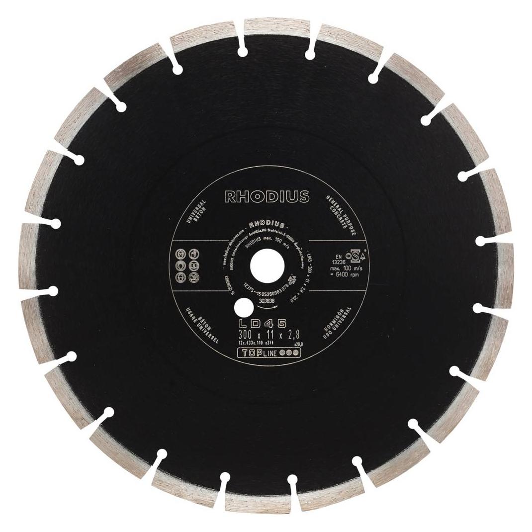Rhodius LD45 303838 Diamanttrennscheibe 1 St. Beton (303838)