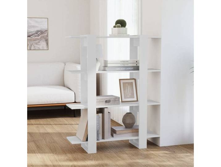 Bibliothèque-Meuble de Rangement Blanc 100x30x123 5 cm