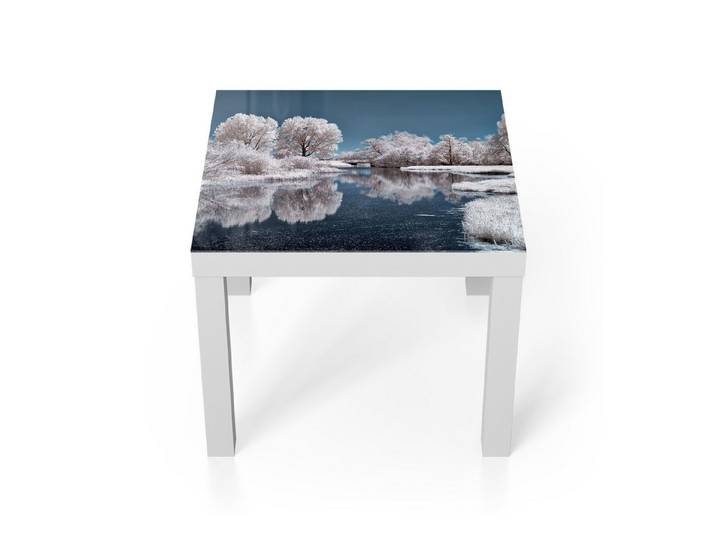 DEQORI Couchtisch 'Stille Wasser', Glas Beistelltisch Glastisch modern