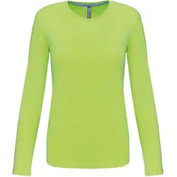 Kariban Damen T-Shirt langarm K383 lime 3XL