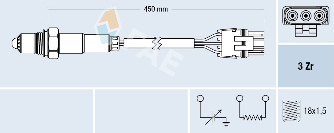 Fae Lambdasonde 77117 Vor Katalysator Für Gm Renault Jeep Standard Automobile