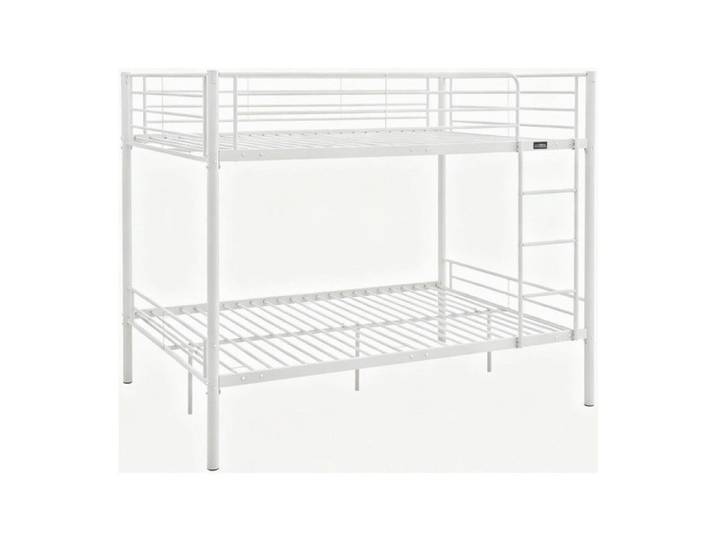 Lit double superposé avec sommier inclus  Adam  - 140 x 190 cm - Blanc