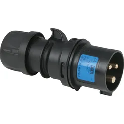 PCE CEE 16 A/240 V - 3P Plug male Schwarz - IP44
