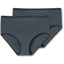 2 Schiesser Midislips mit Modal - Damen - Gr. 38 - dunkelblau