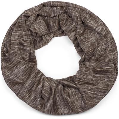 Loop STYLEBREAKER "Loop Schal mit Glitzerfaden und kleinen Pailletten", Damen, braun (braun meliert), Obermaterial: 50% Viskose CV. 50% Polyester PES., Modisch, Modetücher Loop