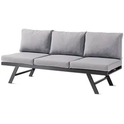 Sieger Auckland Daybed, Aluminium eisengrau - Polster hellgrau 204x89cm