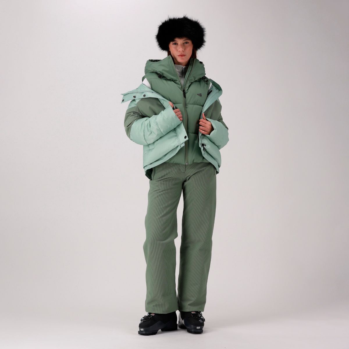 CMP Woman Jacket FIX Hood aloe (E535) 36 36Z0246-E535-36