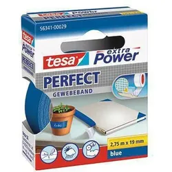 tesa Gewebeband Extra Power Perfect 56341-00029 19mmx2,75m blau