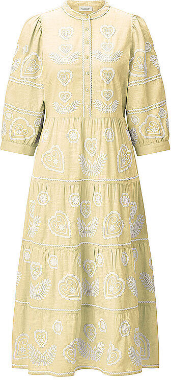 RICHROYAL Midikleid  gelb   34 34
