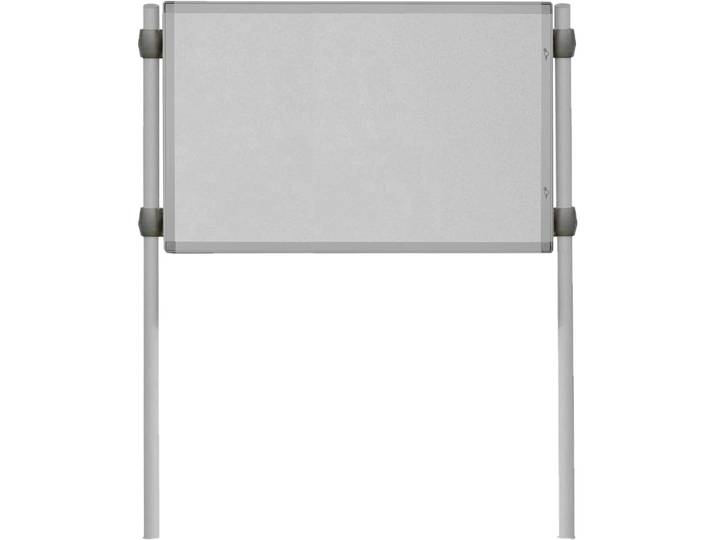 Planorga Vitrine d'affichage extérieur Antares 12 feuilles A4 - Porte levante - Fond magnétique - Pieds scellés