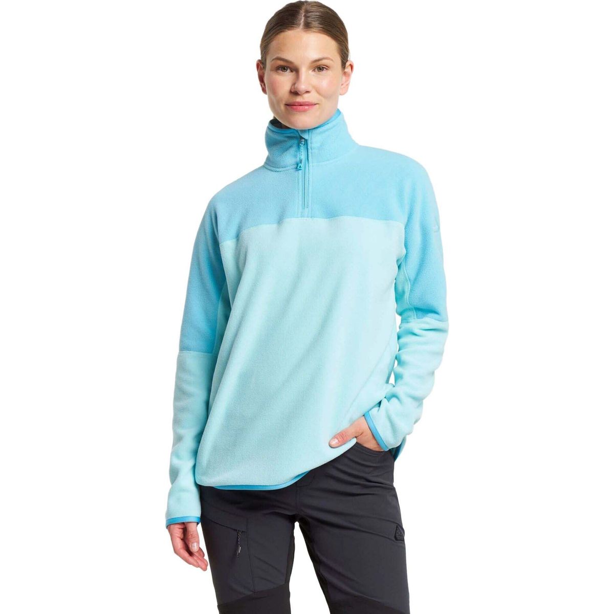 Tenson Himalaya Half Zip Fleece Women light turquoise (513) M 465018179-513-5