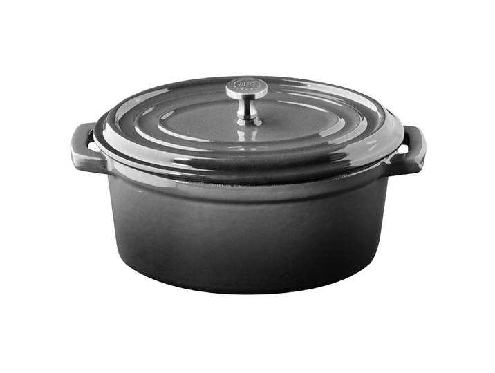 Mini-pot avec couvercle 5 étoiles 12 x 15cm Gris/Gris