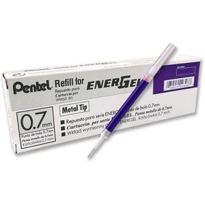 Pentel Gelschreibermine LR7-V3X, Strichbreite 0,35mm, lila, 12 Stück