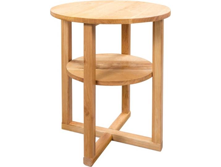 vidaXL - Bijzettafel - 40x50 - cm - massief - eikenhout