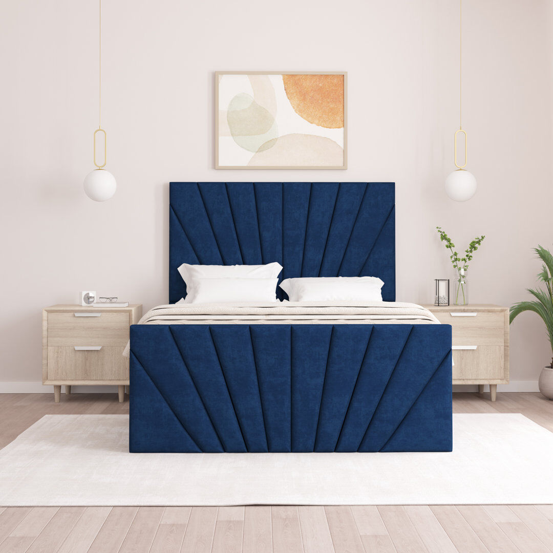 Brayden Studio Odolo Upholstered Ottoman Storage Bed Parliament Kingsize (5')