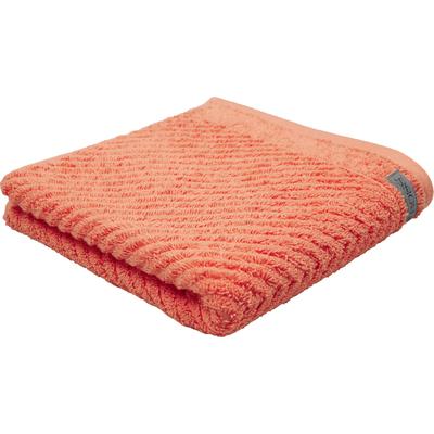 Duschtuch ROSS "Smart", orange (nektarine), B:70cm L:140cm, Frottier, Obermaterial: 100% Baumwolle, Handtücher, Uni-Rippe mit Velourslabel