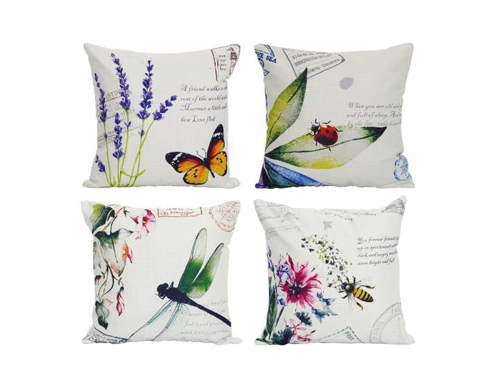 Outdoor Kissenbezug Set INSECT 4-teilig 45 x 45 cm