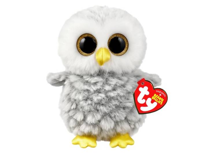 Carletto Ty Owlette White Uil Beanie Boos, wit, 15 cm