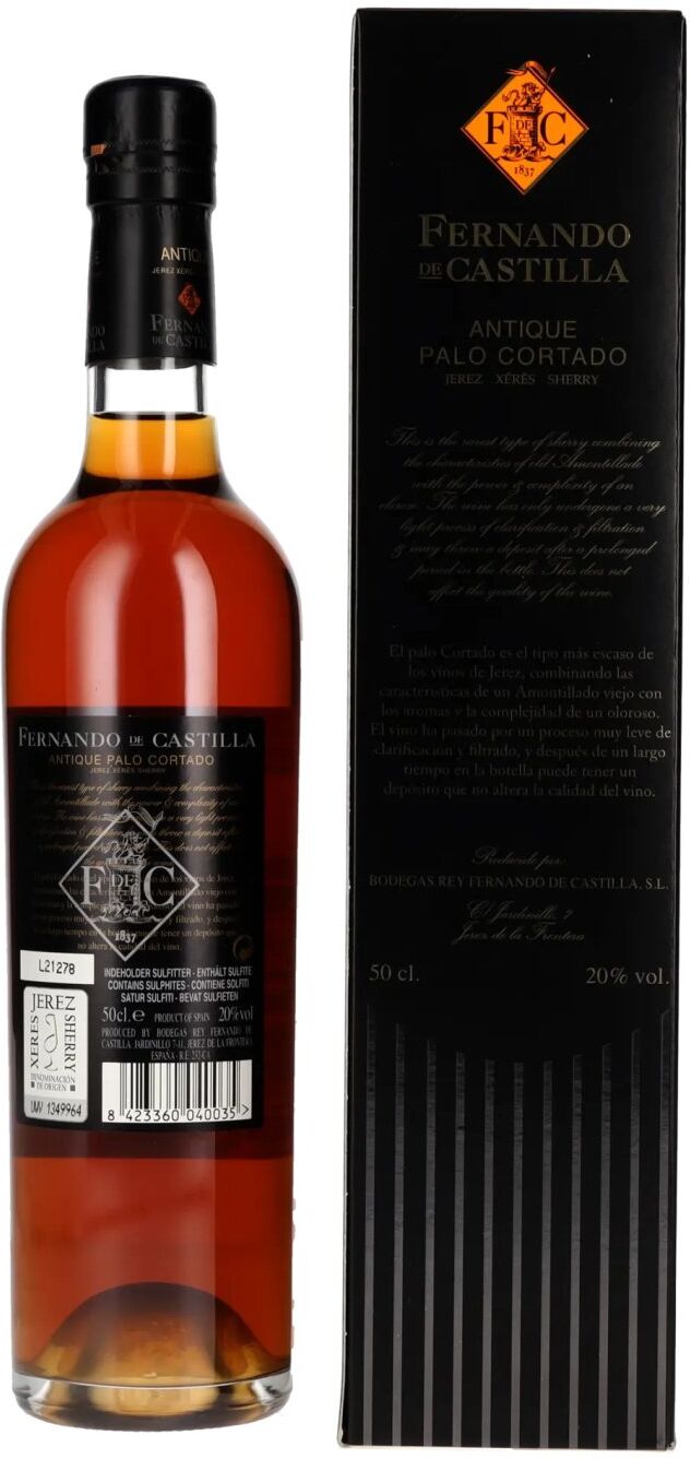 Fernando de Castilla Sherry Palo Cortado Antique 20% Vol. 0,5l in Geschenkbox