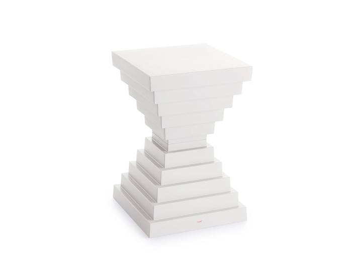 KARTELL tabouret table basse PRINCE OHOH (Blanc - polypropyl recycleint dans la masse)