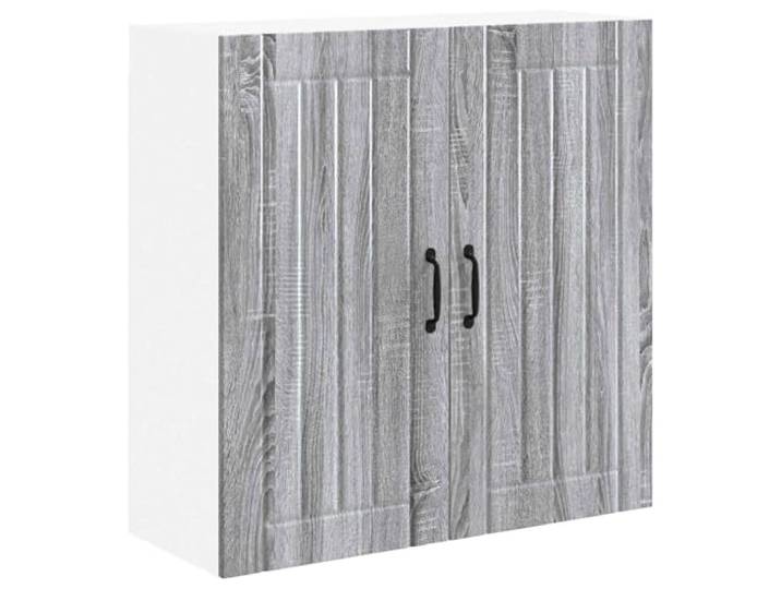 IBUQDDV Wandschrank Lucca Graues Sonoma 80 x 31 x 80 cm Holzwerkstoff Geschirrspüler-Paneel, Holzwerkstoff, graues Sonoma, Innenbereich, rechteckig, modern, minimalistisch