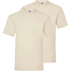 Doppelpack Fruit of the Loom Valueweight T-Shirt, natur, 3XL