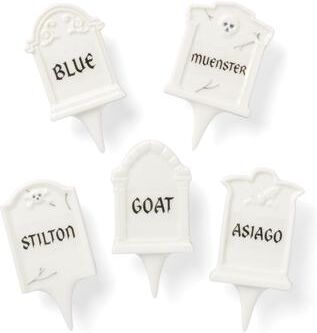 "Lenox Headstone Cheese Markers 5-Piece Set - 5-Piece; Each 3.25"" x 1.6"" x 0.4"""