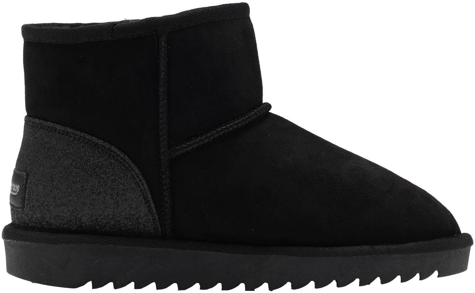 Schlupfboots KANGAROOS "K-UK HOLY", Jungen, Gr. 28, wärmend, schwarz (jet schwarz), Textil, Schuhe Schlupfboots, gefüttert jet schwarz 28, wärmend