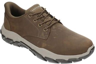 Skechers USA Santoro-Reeve (Men's) Casual Shoes in Desert, Size 10.5 M, Leather/Memory Foam