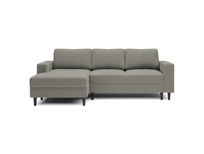 Ecksofa mit Schlaf-Funktion Nalika, L-förmig, mit Stauraum,