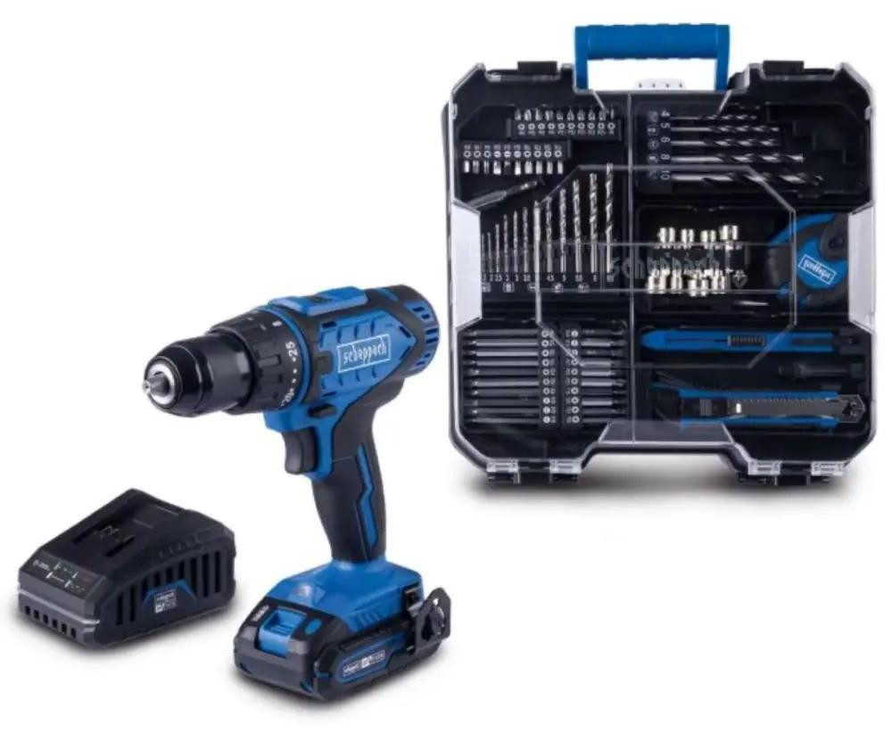 Scheppach Cordless boormachine/schroefmachine 20V IXES met 20V Lithium-ion accu, 2 snelheden en 50 Nm
