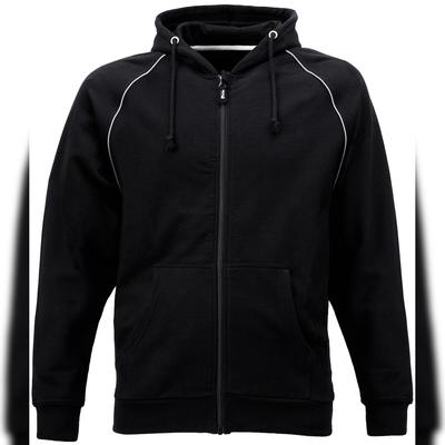 Job-Kleidung JOB Hoodie Sweatjacke BOCHOLT Schwarz 340g Neutral ohne Logo XL