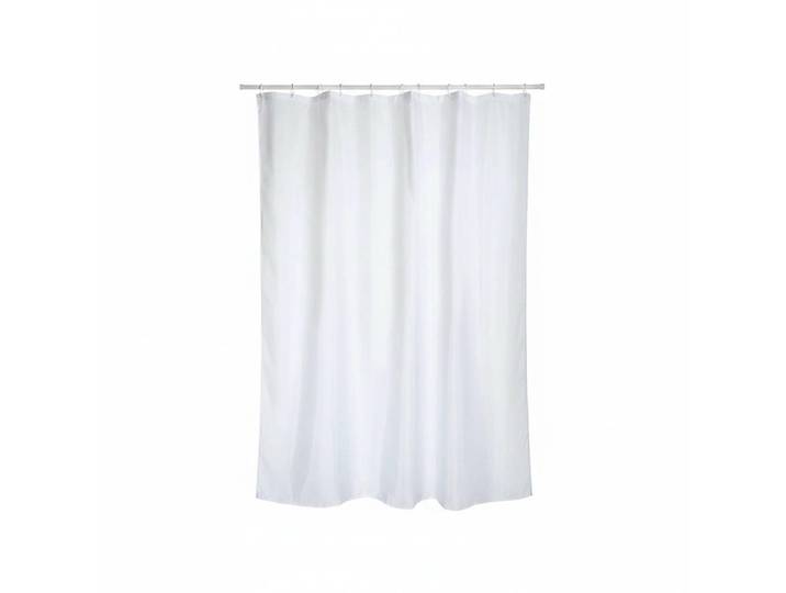 MSV Duschvorhang Snow, Weiß, Uni, 140x180 cm, antibakteriell, Heimtextilien, Badtextilien, Duschvorhänge