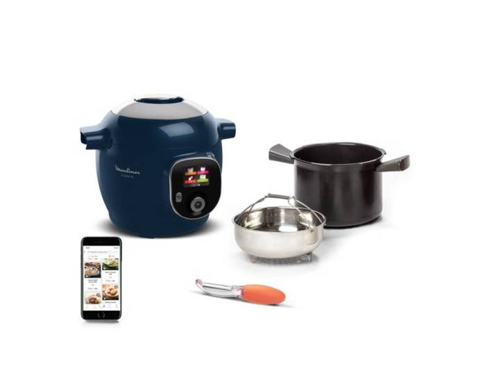 Multicuiseur Moulinex Cookeo Bleu 150 recettes CE85F410