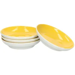 4er Set Schale 10cm flach Gelb Doppio - Ritzenhoff 64292